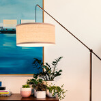 Hudson // LED Arc Floor Lamp (Black)