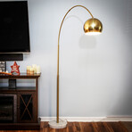 Olivia // LED Contemporary Arc Floor Lamp