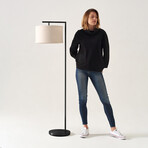 Montage Modern // LED Standing Floor Lamp (Antique Brass)