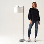 Montage Modern // LED Standing Floor Lamp (Antique Brass)