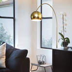 Olivia // LED Contemporary Arc Floor Lamp