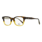 Omega // Men's Rectangular OM5004H 056 Optical Frames // Havana-Honey Crystal