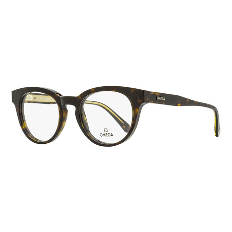 Omega // Men's Pantos OM5003H 052 Optical Frames // Dark Havana Crystal