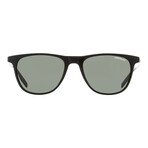 Montblanc // Men's Thin Frame MB0150S 001 Sunglasses // Black + Gray