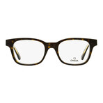 Omega // Men's Rectangular OM5004H 052 Optical Frames // Dark Havana Crystal