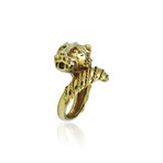 Zolotas // 18K Yellow Gold Greek Panther Ring // Ring Size: 6 // Pre-Owned