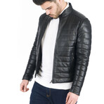 Emilio Leather Jacket // Black (XL)