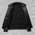 Nathaniel Leather Jacket // Black (XL)