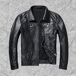 Nathaniel Leather Jacket // Black (M)