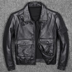 Evan Leather Jacket // Black (S)