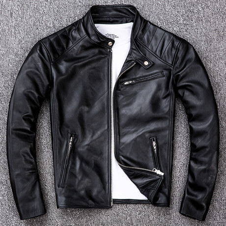 Ezra Leather Jacket // Black (M) - Desaro Leather Jackets - Touch of Modern