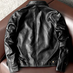 Matias Leather Jacket // Black (4XL)