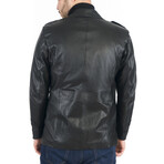 Evan Leather Jacket // Black (L)