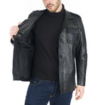 Evan Leather Jacket // Black (2XL)