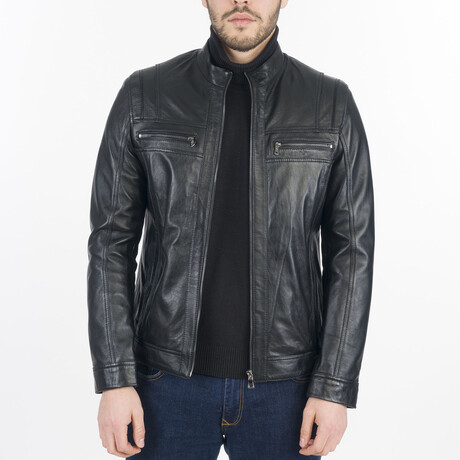 Adonis Leather Jacket // Black (XS)