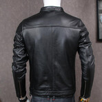 Neil Leather Jacket // Black (XS)