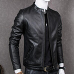 Neil Leather Jacket // Black (M)