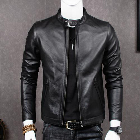 Neil Leather Jacket // Black (XS)