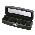 Six Watch Storage Case + Top Window // Black