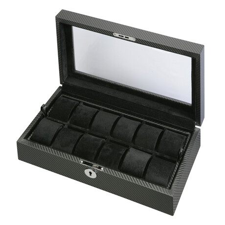 12 Watch Storage Case // Black
