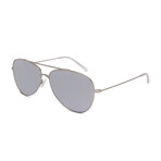 Unisex Oracle 2.0 Arctic Sunglasses // Matte Silver + Gray