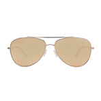 Unisex Oracle 2.0 Sunglasses // Shiny Gold + Brown