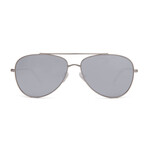 Unisex Oracle 2.0 Arctic Sunglasses // Matte Silver + Gray