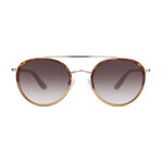Unisex Journey Sunset Sunglasses // Brown + Gold
