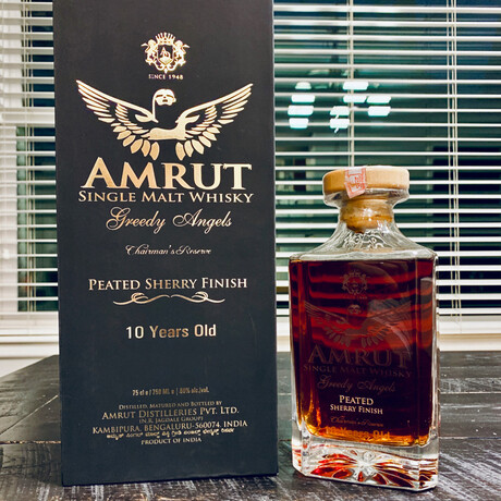 Amrut Greedy Angel // 10 Year Peated Sherry Finish // 750 ml