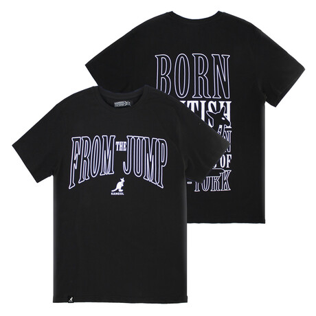 Screen Printed Graphic Tee // Black (S)