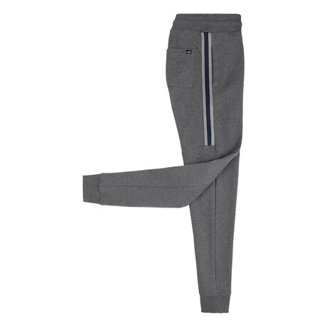 LOGAN Band Cuffed Sweatpants // Mid Gray Melange (S)