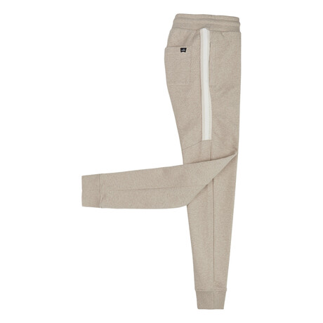 LOGAN Band Cuffed Sweatpants // Sand Melange (S)