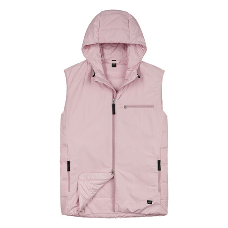 CHEN Commuter Vest // Pink + Silver (S)