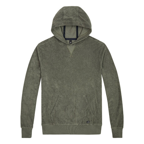 REED Toweling Hoodie // Army Green (S)