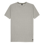 WOODS Striped T-Shirt // Army + White Stripe (2XL)