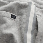 LOGAN Band Cuffed Sweatpants // Light Gray Melange (XL)