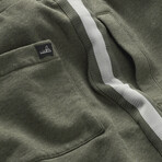 TROY Band Sweatshorts // Army Green Melange (L)