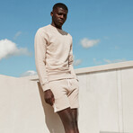 MOORE Band Crewneck Sweater // Sand Melange (S)