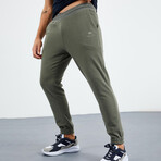 Men's Hidden Zipper Polar Fleece Joggers // Sage (S)