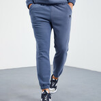 Men's Half-Zip Pullover + Jogger Polar Fleece Tracksuit Set // Petrol (S)