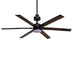 6-Blade Smart Ceiling Fan + LED Light // 60"