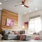 3-Blade Smart Ceiling Fan + LED Light // 54"