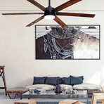 6-Blade Smart Ceiling Fan + LED Light // 60"