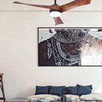 3-Blade Smart Ceiling Fan + LED Light // 54"