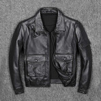 Eric Leather Jacket // Black (L)