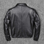 Eric Leather Jacket // Black (L)