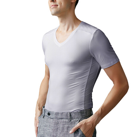 AirWeight Performance Undershirt // High-V 3 Pack // Stealth Gray (XS)