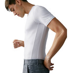 AirWeight Performance Undershirt // High-V 3 Pack // Bright White (XS)