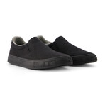 Nimbo Wool Slip-On // Black + Black Sole (US Men's Size 4)