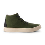 Alto Wool Hi-top Sneaker // Forest Night + Natural Sole (US Men's Size 4)